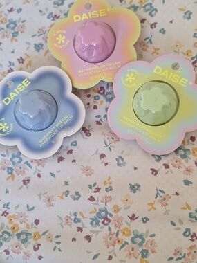 Daise Coconut Breeze Hydrating Lip Balm - Blue ,watermelon Peppy Peppermint